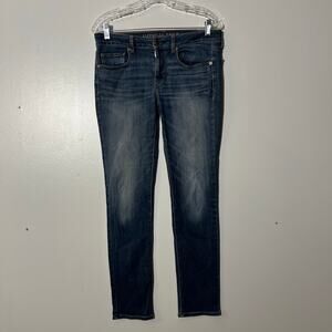 American Eagle Super Stretch Skinny Slim Fit Skinny Dark Blue Jeans Women’s‎ 8